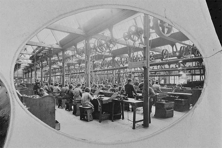 Vue intérieure de l'atelier de fabrication de pipes depuis le sud-est. © Région Bourgogne-Franche-Comté, Inventaire du patrimoine