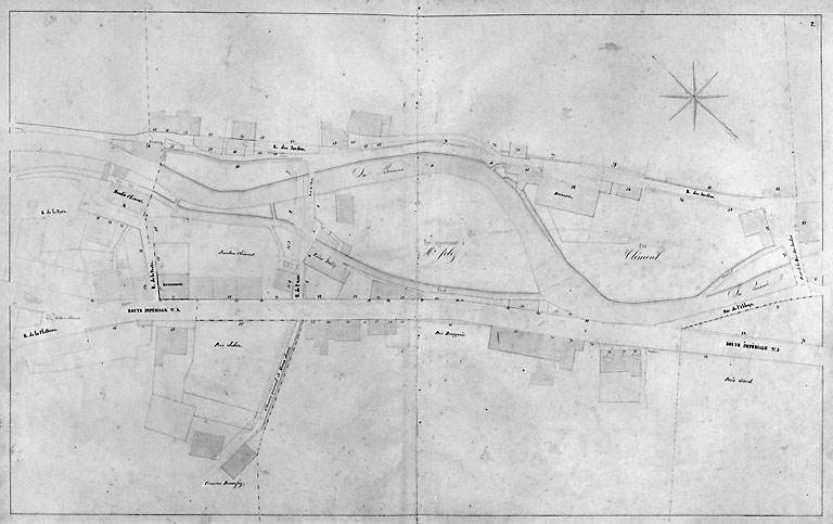 Morez. Plan d'alignements [7e division], 1845-1859. © Région Bourgogne-Franche-Comté, Inventaire du patrimoine
