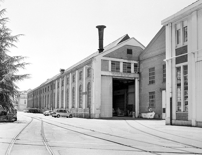 Façade est de l'ancienne fonderie de fonte. © Région Bourgogne-Franche-Comté, Inventaire du patrimoine