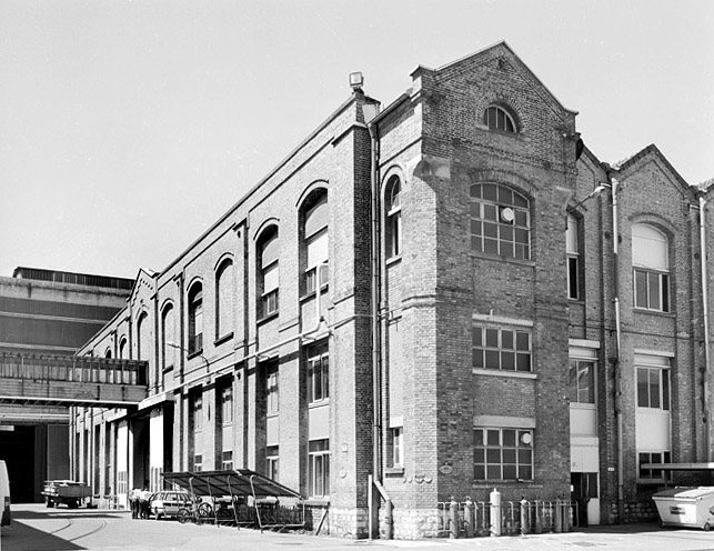 Façade sud de l'ancien atelier des grandes dynamos. © Région Bourgogne-Franche-Comté, Inventaire du patrimoine
