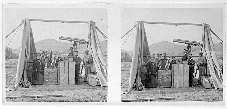 Cistierna. Août 1905. Mission Hamy. Vue générale des appareils prise du SW [membres de la mission de Cistierna], 1905. © Région Bourgogne-Franche-Comté, Inventaire du patrimoine