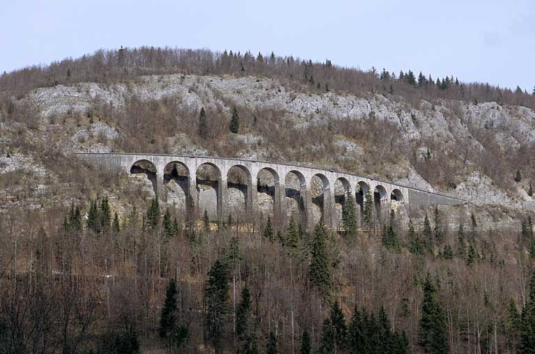 Vue d'ensemble en hiver. © Région Bourgogne-Franche-Comté, Inventaire du patrimoine