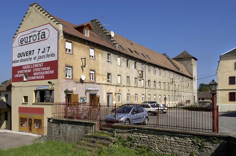 Façade sud de l'atelier de fabrication à étages. © Région Bourgogne-Franche-Comté, Inventaire du patrimoine