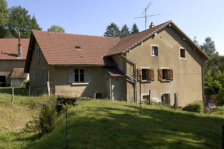 Façade ouest du moulin. © Région Bourgogne-Franche-Comté, Inventaire du patrimoine