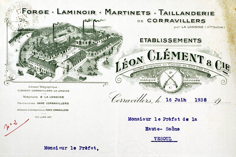 Etablissements Léon Clément et Cie. © Région Bourgogne-Franche-Comté, Inventaire du patrimoine Etablissements Léon Clément et Cie. © Région Bourgogne-Franche-Comté, Inventaire du patrimoine
