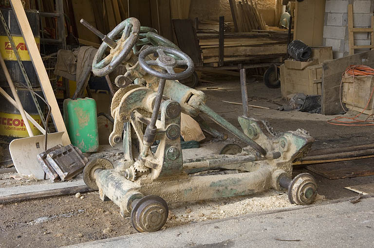 Chariot porte-grumes de la scie déligneuse Socolest. © Région Bourgogne-Franche-Comté, Inventaire du patrimoine