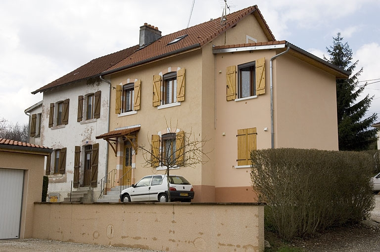 Maison ouvrière située entre les rues de Metz et de Thann. © Région Bourgogne-Franche-Comté, Inventaire du patrimoine