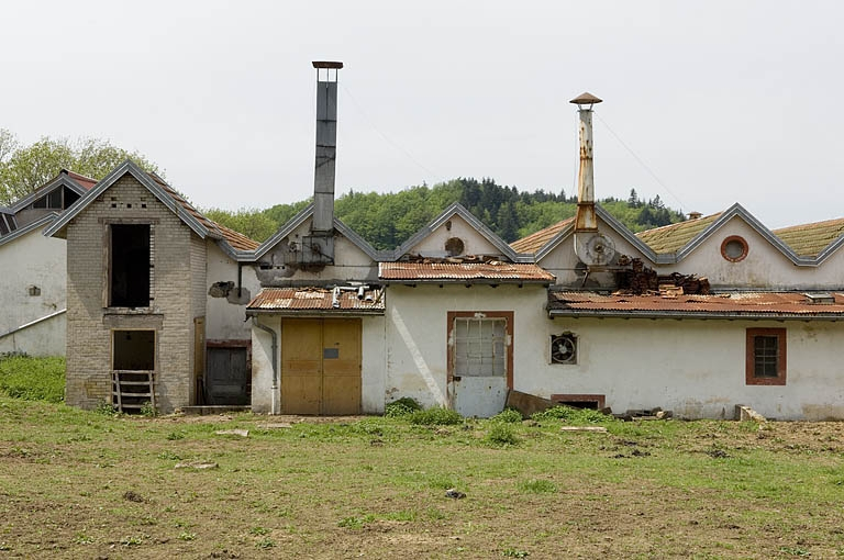 Pignons est de l'atelier de fabrication. © Région Bourgogne-Franche-Comté, Inventaire du patrimoine
