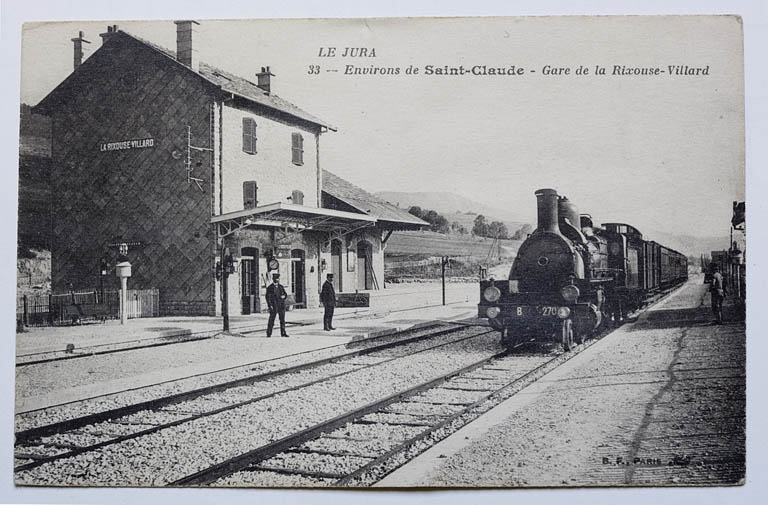 Environs de Saint-Claude - Gare de La Rixouse - Villard, 1ère moitié 20e siècle. © Région Bourgogne-Franche-Comté, Inventaire du patrimoine