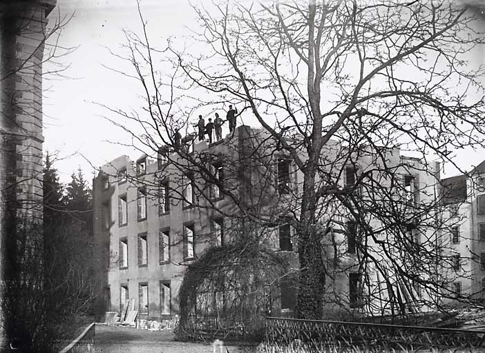 Démolition de l'ancienne filature. © Région Bourgogne-Franche-Comté, Inventaire du patrimoine