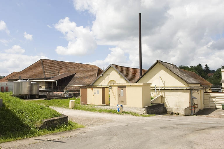 Halle de fonderie et magasins industriels (?) depuis le nord. © Région Bourgogne-Franche-Comté, Inventaire du patrimoine
