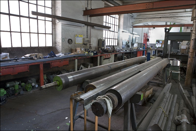 Atelier de réparation et de maintenance. Vue intérieure. © Région Bourgogne-Franche-Comté, Inventaire du patrimoine