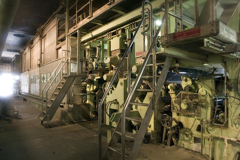 Atelier de la machine à papier. Le laminage. © Région Bourgogne-Franche-Comté, Inventaire du patrimoine
