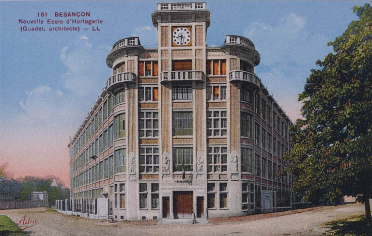 Besançon. Nouvelle Ecole d'Horlogerie (Guadet architecte), vers 1932. © Région Bourgogne-Franche-Comté, Inventaire du patrimoine