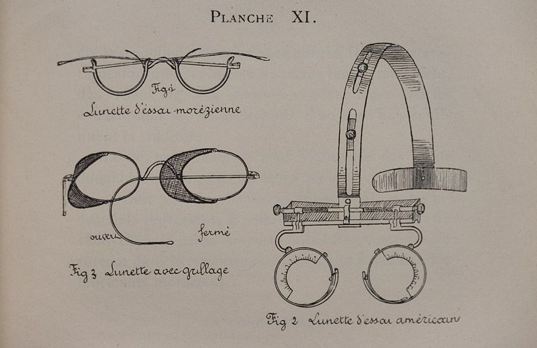 Lunette d'essai morézienne [et] Lunette d'essai américaine, 1913. © Région Bourgogne-Franche-Comté, Inventaire du patrimoine
