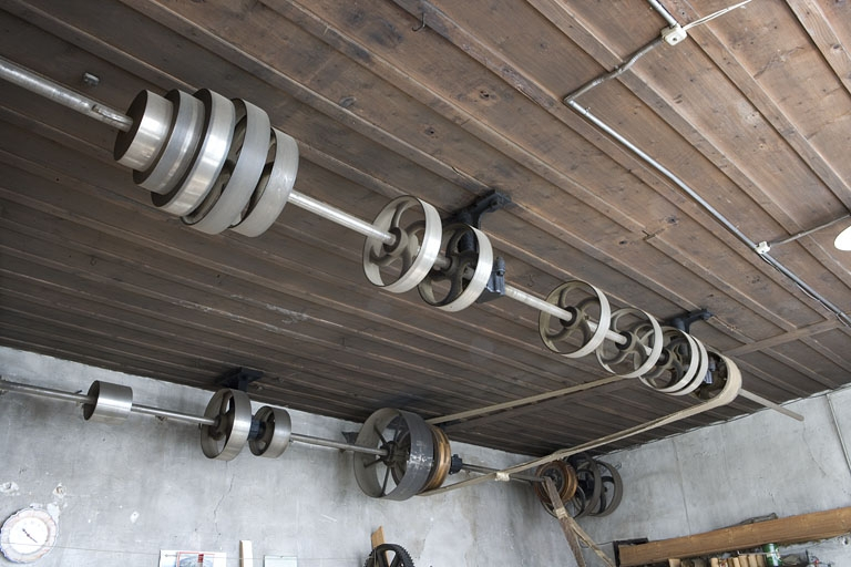 Transmissions d'un atelier. © Région Bourgogne-Franche-Comté, Inventaire du patrimoine