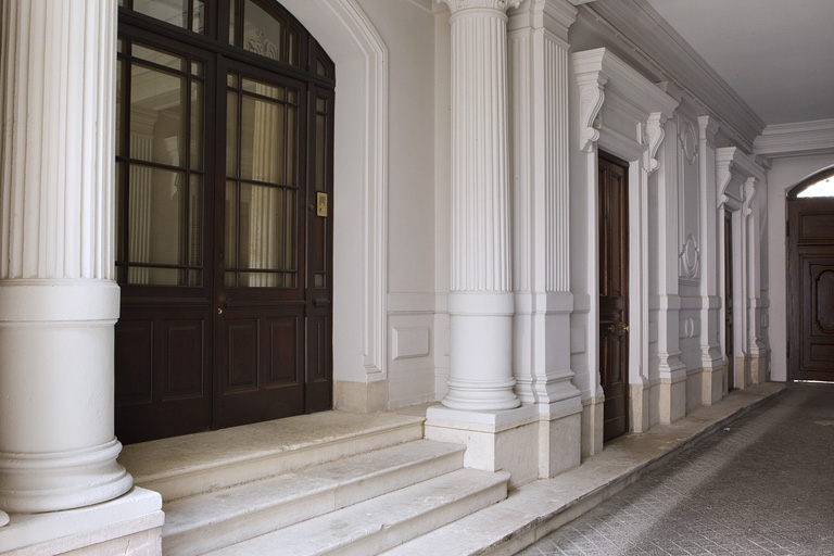 Passage cocher :détail du mur droit. © Région Bourgogne-Franche-Comté, Inventaire du Patrimoine