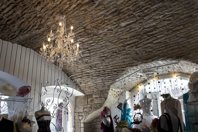 Logis principal, intérieur : détail de la voûte de la boutique. © Région Bourgogne-Franche-Comté, Inventaire du Patrimoine