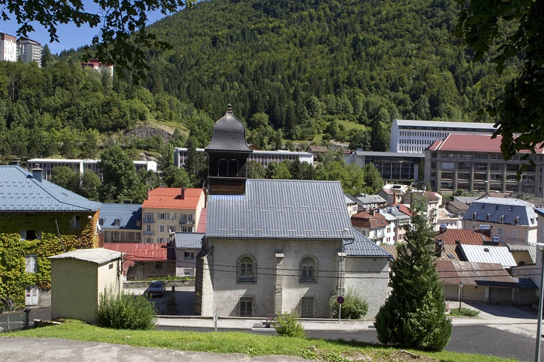 Vue d'ensemble, depuis le sud-ouest. © Région Bourgogne-Franche-Comté, Inventaire du patrimoine
