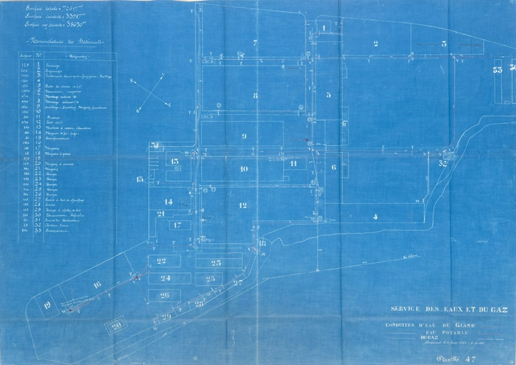 [Plan-masse de l'usine]. © Région Bourgogne-Franche-Comté, Inventaire du patrimoine
