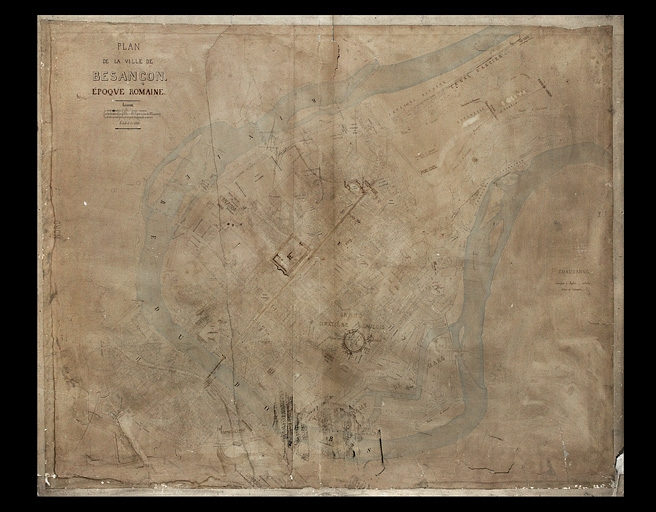 Plan archéologique : vue d'ensemble. © Région Bourgogne-Franche-Comté, Inventaire du Patrimoine