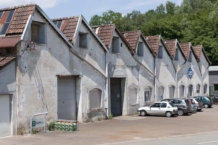 Atelier de fabrication des pompes. Sheds est. © Région Bourgogne-Franche-Comté, Inventaire du patrimoine