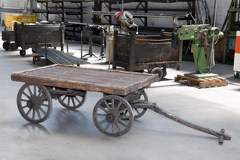 Charrette de transport des pièces. © Région Bourgogne-Franche-Comté, Inventaire du patrimoine