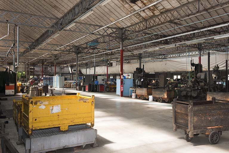 Atelier de fabrication des pompes. Vue d'ensemble depuis le sud-est. © Région Bourgogne-Franche-Comté, Inventaire du patrimoine