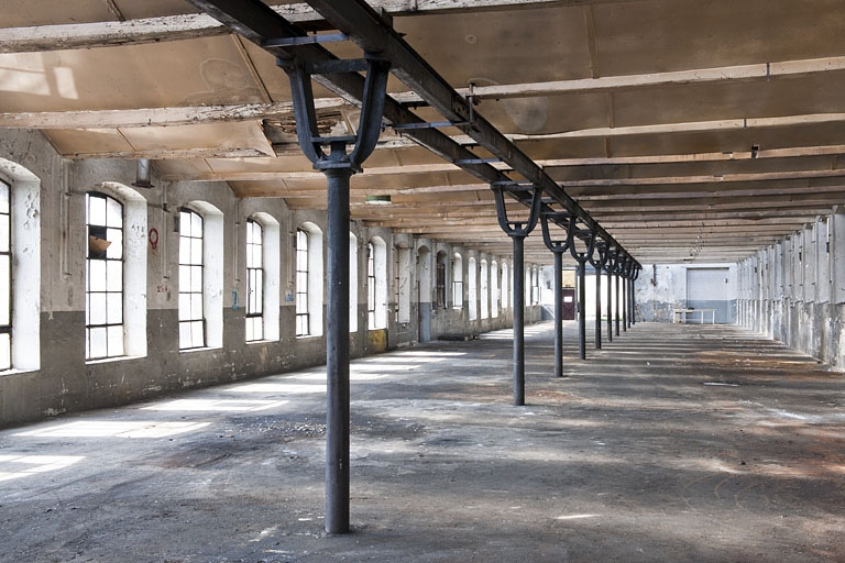 Atelier de fabrication nord. Vue intérieure depuis le nord. © Région Bourgogne-Franche-Comté, Inventaire du patrimoine