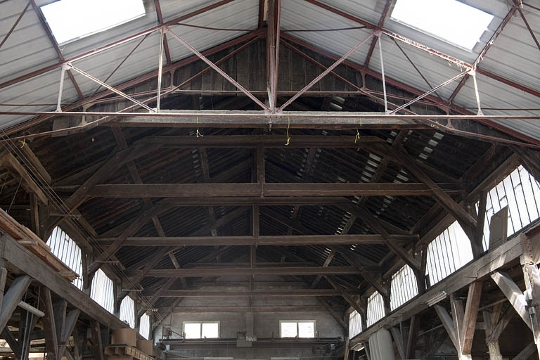 Halle de fonderie. La charpente. © Région Bourgogne-Franche-Comté, Inventaire du patrimoine
