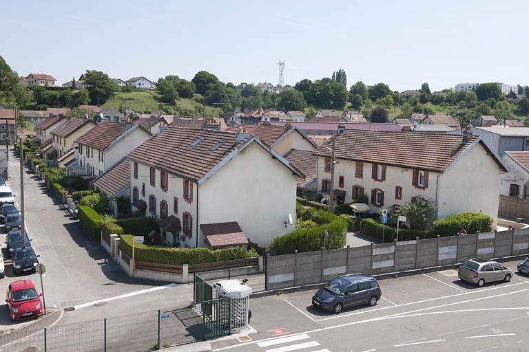 Vue plongeante depuis l'ouest. © Région Bourgogne-Franche-Comté, Inventaire du patrimoine