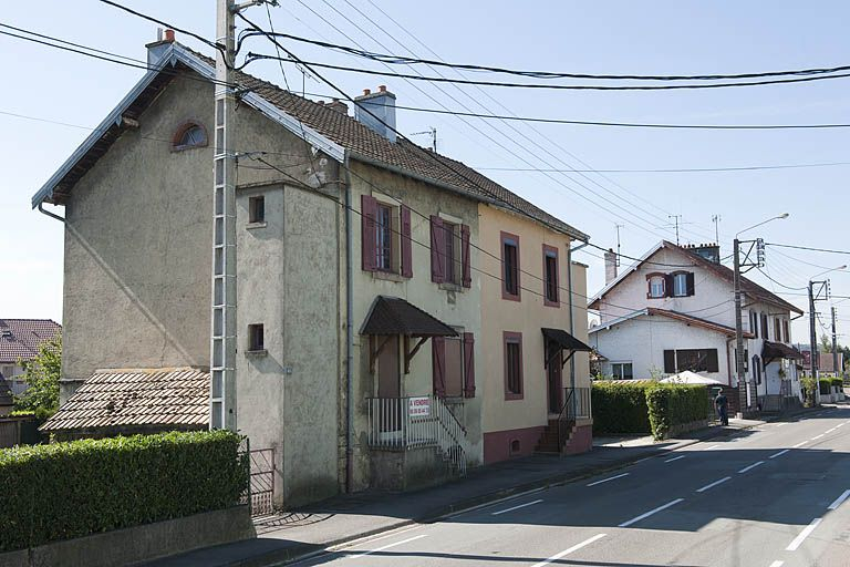 Deux habitations de 4 logements rue des Mines. © Région Bourgogne-Franche-Comté, Inventaire du patrimoine