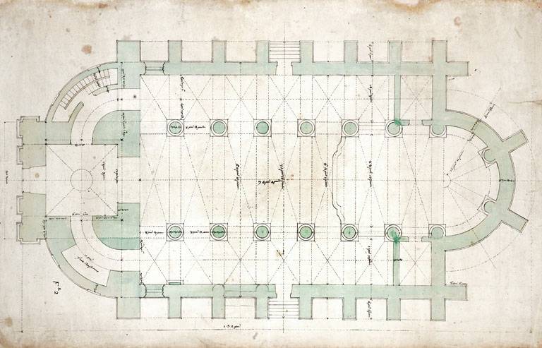 [Plan de l'église]. © Région Bourgogne-Franche-Comté, Inventaire du patrimoine