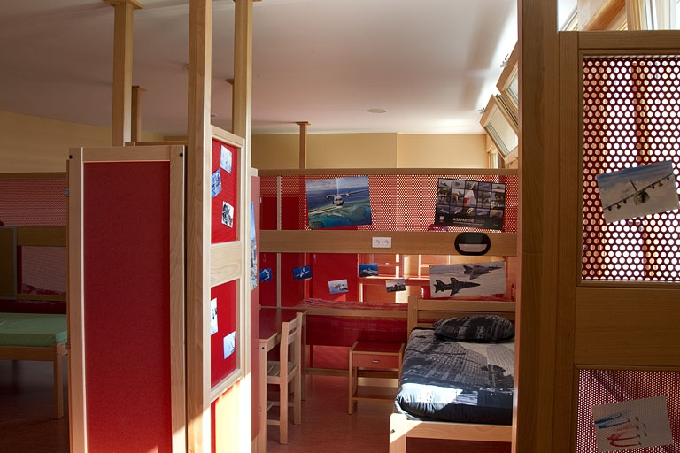 Bâtiment de l'internat ouest : une chambre. © Région Bourgogne-Franche-Comté, Inventaire du patrimoine