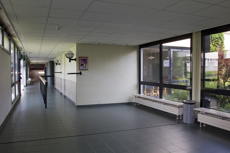Restauration : couloir côté sud, au niveau d'un patio. © Région Bourgogne-Franche-Comté, Inventaire du patrimoine