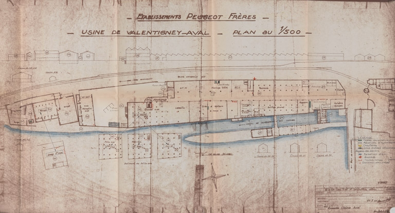Ets Peugeot Frères. Usine de Valentigney-aval [partie nord]. © Région Bourgogne-Franche-Comté, Inventaire du patrimoine