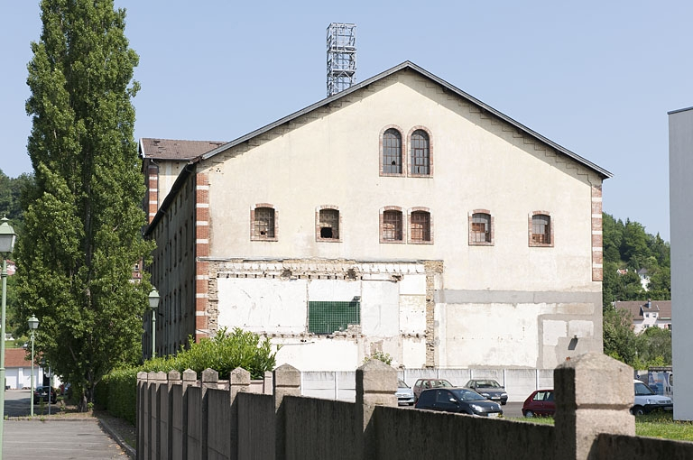 Pignon sud de la malterie. © Région Bourgogne-Franche-Comté, Inventaire du patrimoine