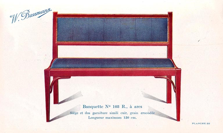 Banquette n°103. © Région Bourgogne-Franche-Comté, Inventaire du patrimoine