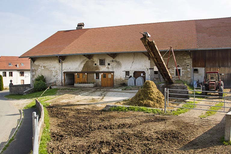 Ferme : façade latérale droite. © Région Bourgogne-Franche-Comté, Inventaire du patrimoine