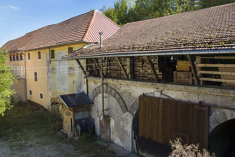 Entrepôt industriel (extrémité occidentale) et magasin industriel. © Région Bourgogne-Franche-Comté, Inventaire du patrimoine