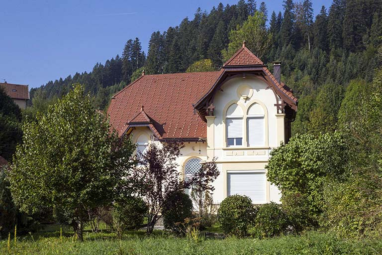 Logement patronal : façade occidentale. © Région Bourgogne-Franche-Comté, Inventaire du patrimoine