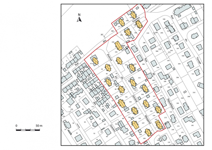 Plan-masse et de situation. © Région Bourgogne-Franche-Comté, Inventaire du patrimoine