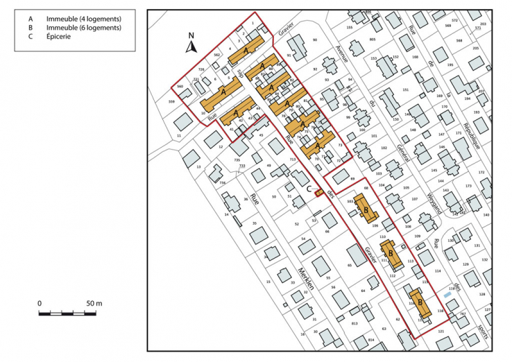 Plan-masse et de situation. © Région Bourgogne-Franche-Comté, Inventaire du patrimoine