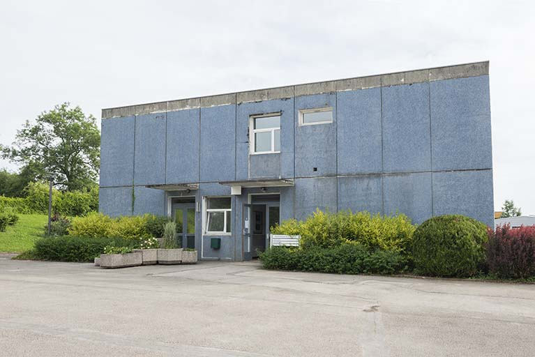 Détail du pignon sud-ouest de l'externat. © Région Bourgogne-Franche-Comté, Inventaire du patrimoine