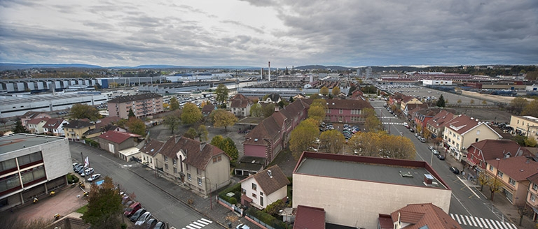 Vue panoramique depuis l'est. © Région Bourgogne-Franche-Comté, Inventaire du patrimoine