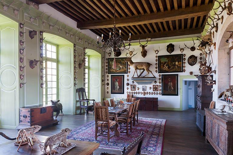 Salle centrale de l'aile nord © Région Bourgogne-Franche-Comté, Inventaire du patrimoine