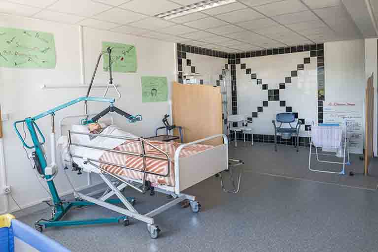 Salle de formation du Bac Pro service aux personnes et aux territoires. © Région Bourgogne-Franche-Comté, Inventaire du patrimoine