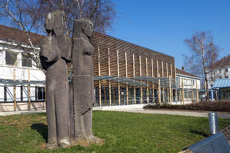 Le groupe sculpté de Salomé Venard dans son contexte. © Région Bourgogne-Franche-Comté, Inventaire du patrimoine