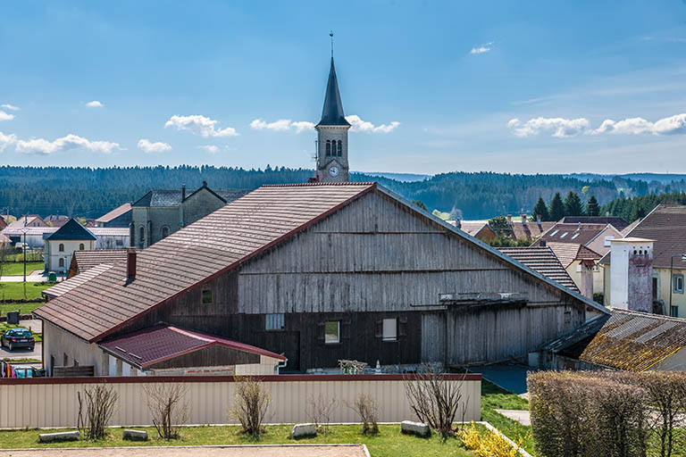 Ferme : façade postérieure. © Région Bourgogne-Franche-Comté, Inventaire du patrimoine