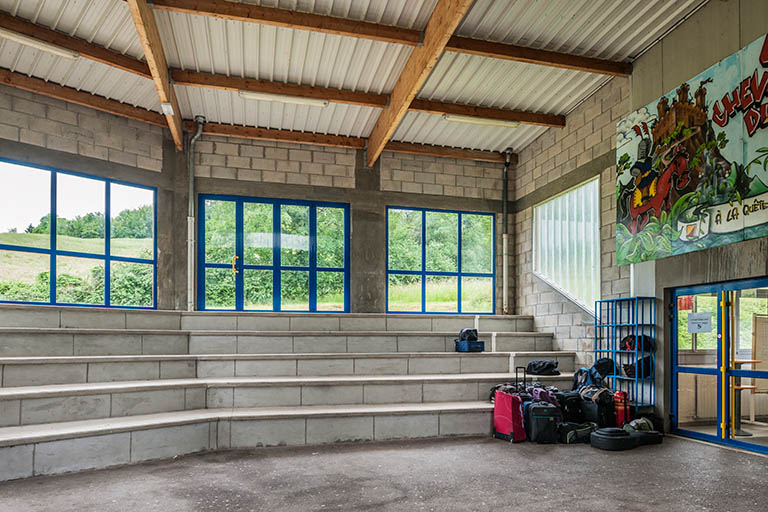 Préau de l'internat de filles. © Région Bourgogne-Franche-Comté, Inventaire du patrimoine